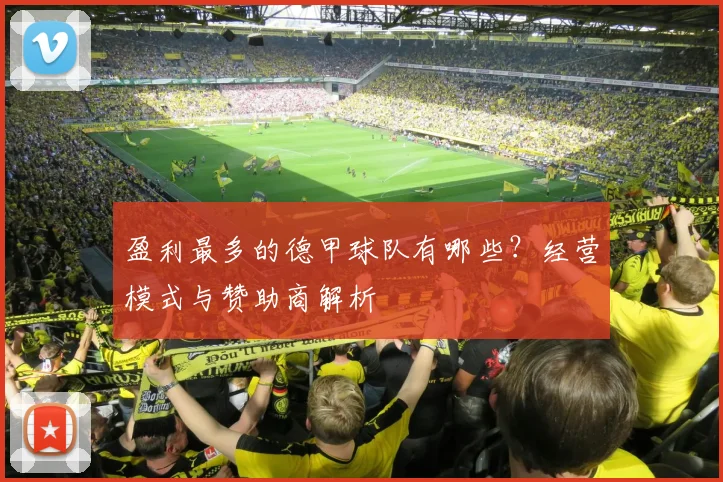 盈利最多的德甲球队有哪些？经营模式与赞助商解析